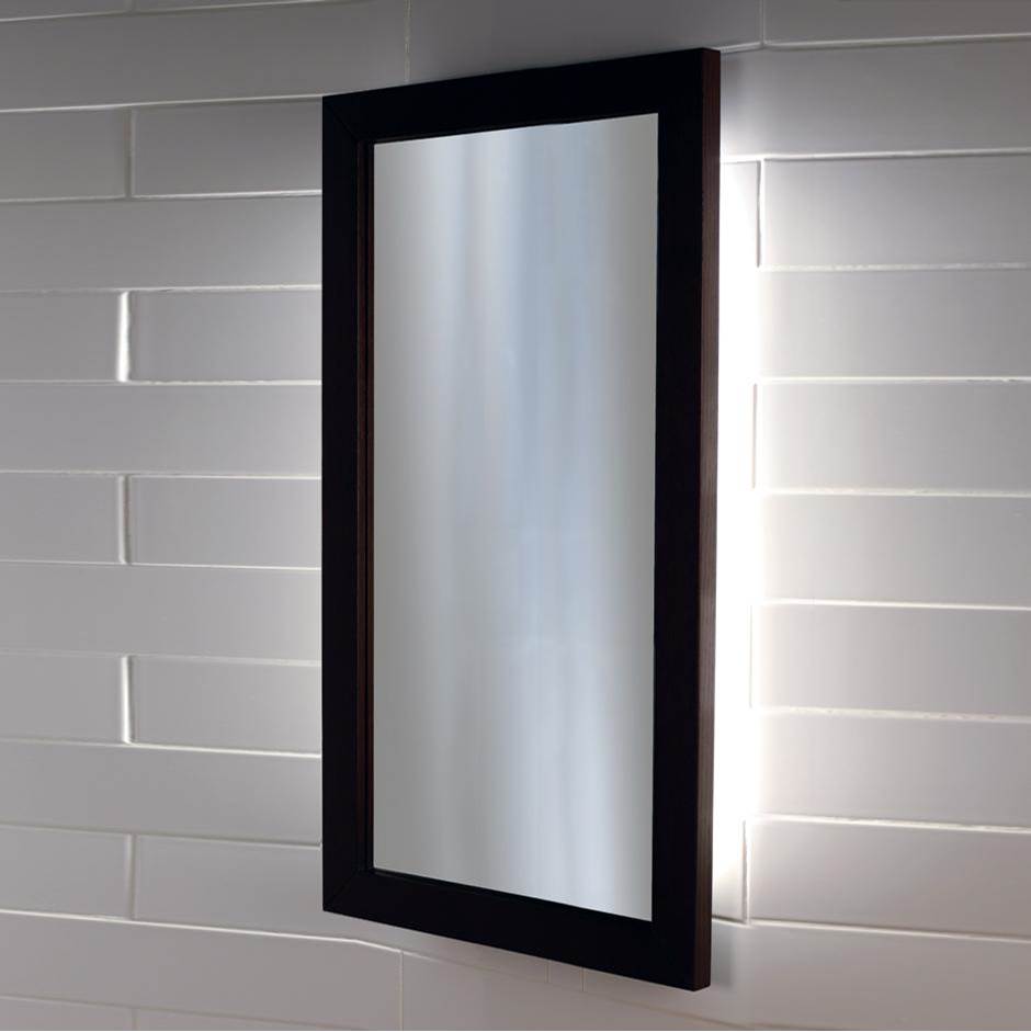 General Plumbing Supply DistributionLacavaWall-mount mirror in metal or wooden frame with LED lights. W: 23'', H: 34'', D: 1''.