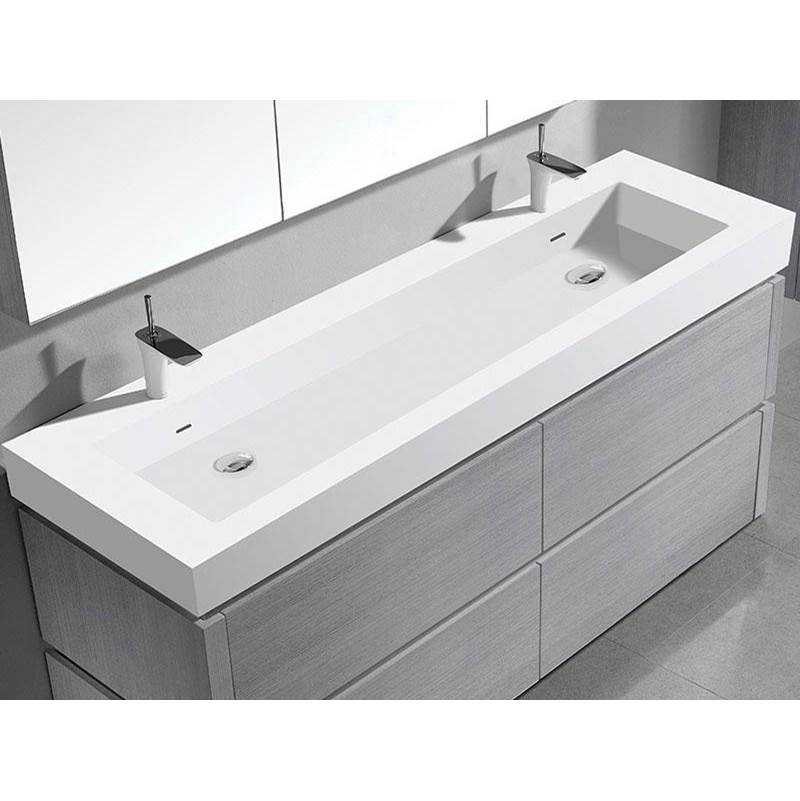 Madeli Farmhouse Bathroom Sinks item XTU2245-60-210-WH
