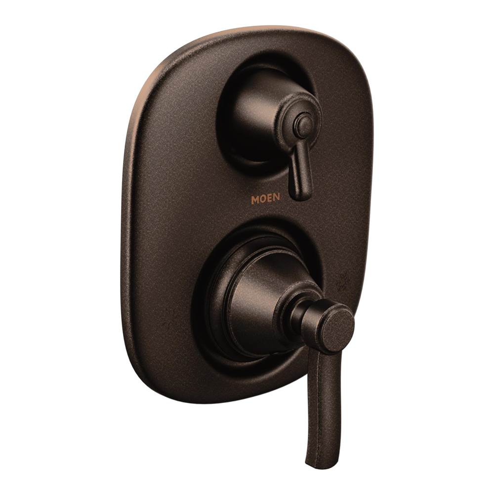 General Plumbing Supply DistributionMoenRothbury Moentrol Shower Valve with 3-Function Integrated Diverter Valve Trim, Valve Required, Oil Rubbed Bronze