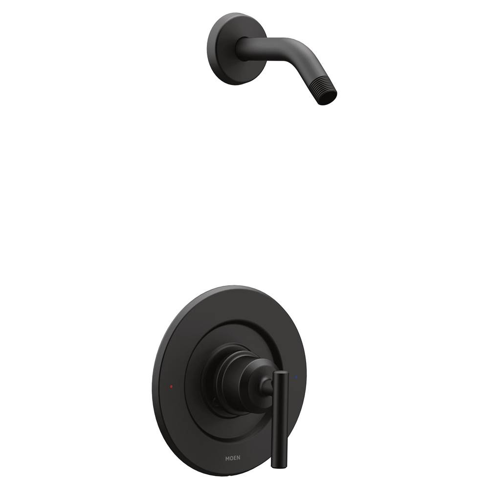 General Plumbing Supply DistributionMoenGibson Single-Handle Posi-Temp Shower Faucet Trim Kit in Matte Black (Shower Head and Valve Not Included)