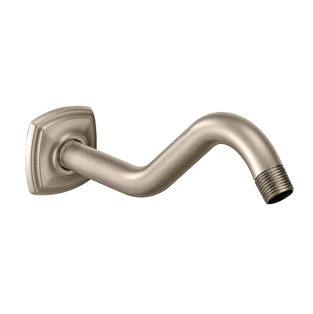 General Plumbing Supply DistributionMoenCurved Shower Arm with Wall Flange, Brushed Nickel