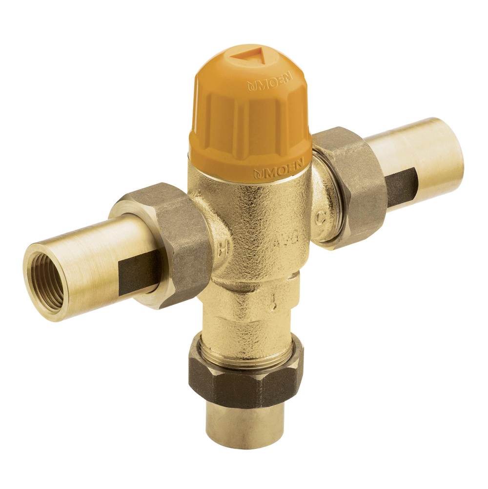 General Plumbing Supply DistributionMoenAdjustable temperature thermostatic mixing valve 1/2'' CC connections