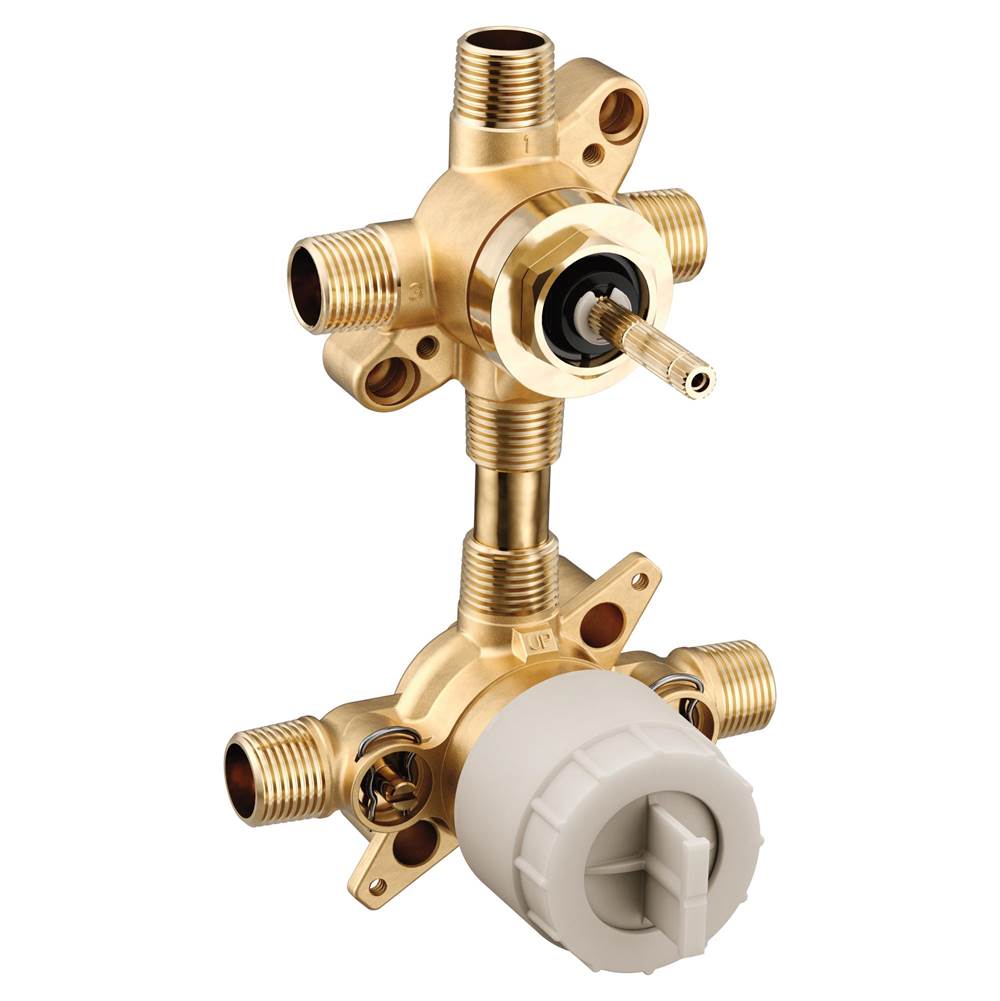 General Plumbing Supply DistributionMoenM-CORE 3-Series Mixing Valve with 3 or 6 Function Integrated Transfer Valve with CC/IPS Connections and Stops