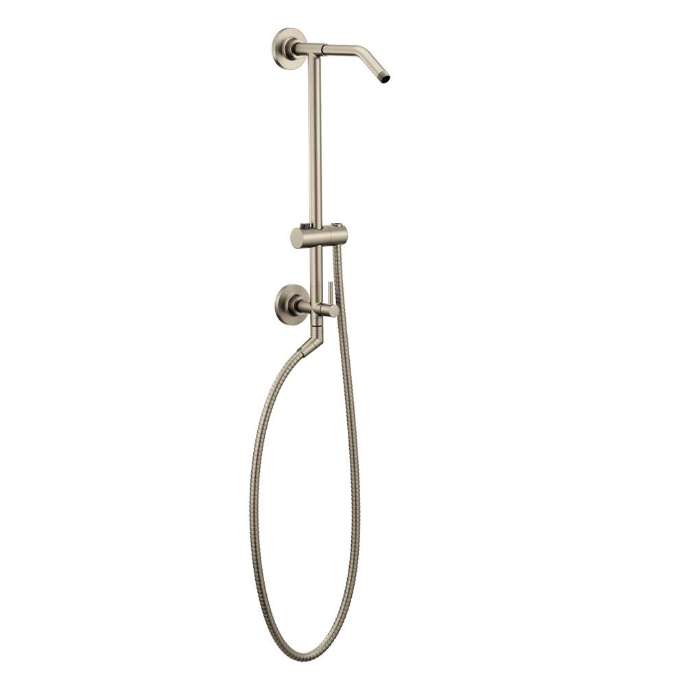General Plumbing Supply DistributionMoenAnnex Shower Rail System with 2-Function Diverter in Brushed Nickel (Valve Sold Separately)