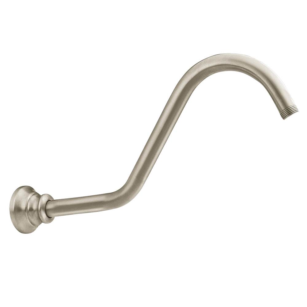 General Plumbing Supply DistributionMoenWaterhill 14-Inch Replacement Extension Curved Shower Arm, Brushed Nickel