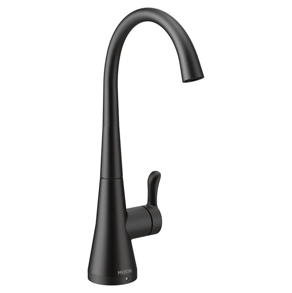 General Plumbing Supply DistributionMoenSip Transitional Cold Water Kitchen Beverage Faucet with Optional Filtration System, Matte Black