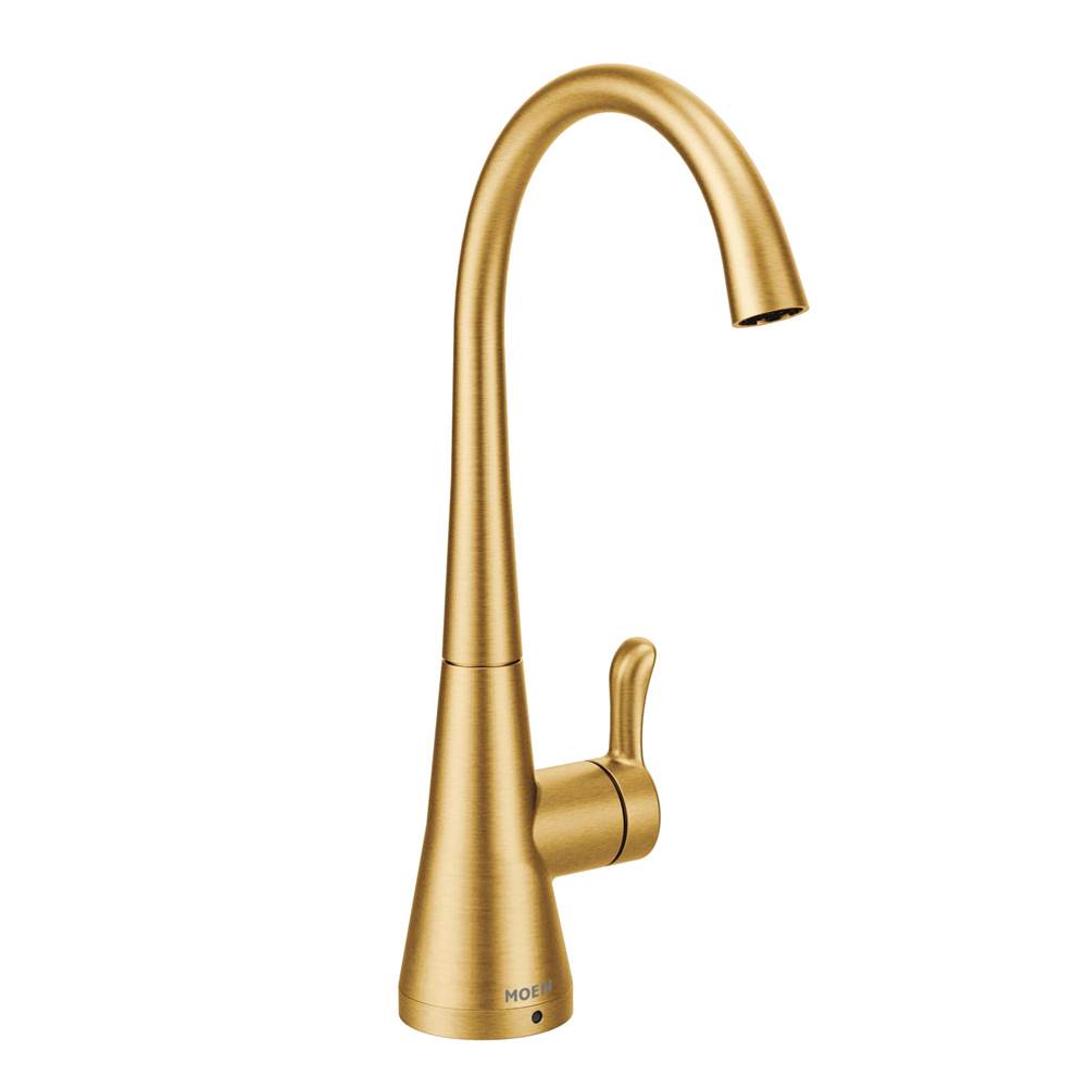 General Plumbing Supply DistributionMoenSip Transitional Cold Water Kitchen Beverage Faucet with Optional Filtration System, Brushed Gold