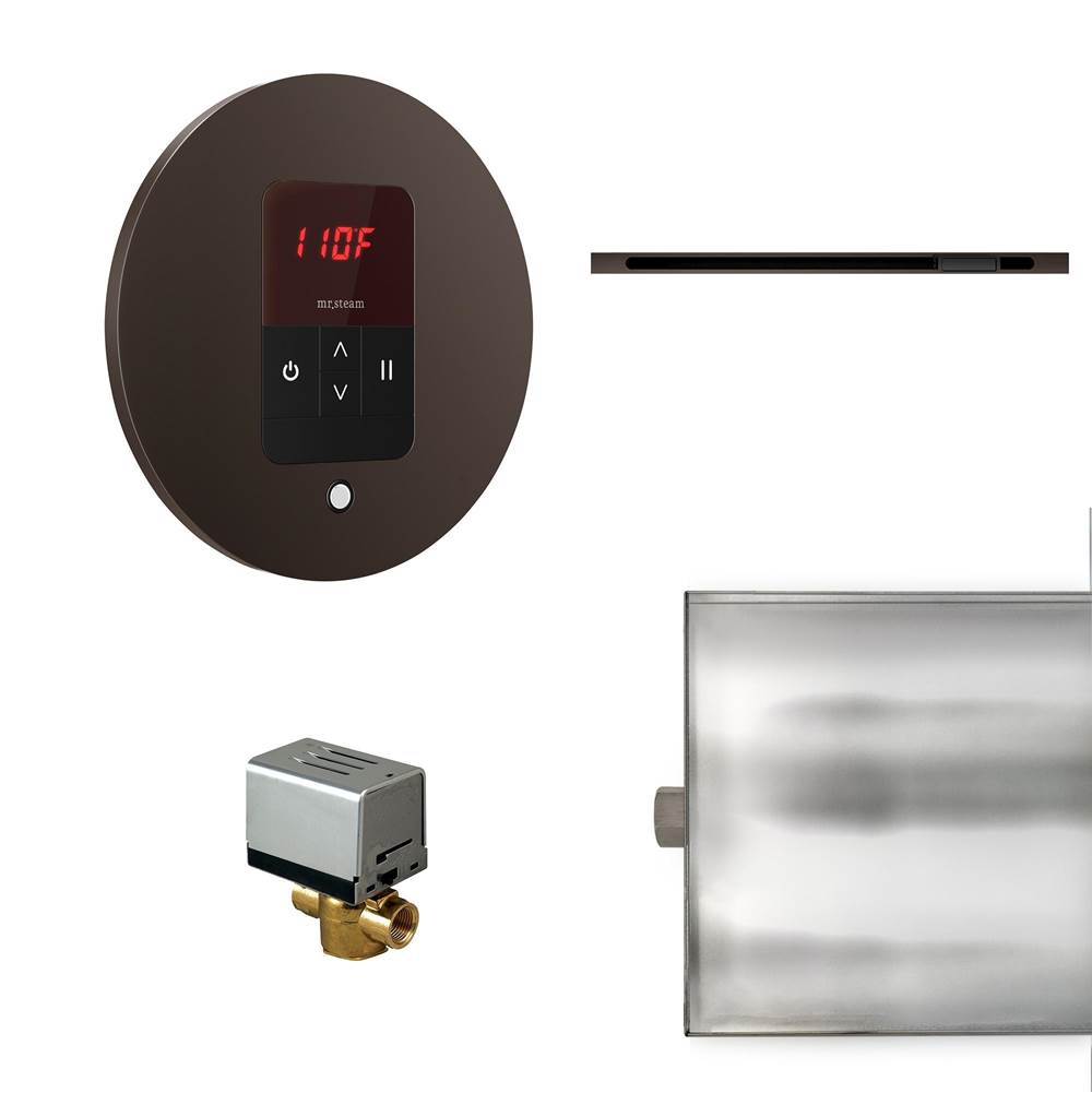 General Plumbing Supply DistributionMr. SteamBasic Butler Linear Steam Shower Control Package with iTempo Control and Linear SteamHead in Round Oil Rubbed Bronze