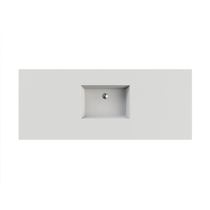 General Plumbing Supply DistributionMTI BathsPetra 2 Sculpturestone Counter Sink Single Bowl Up To 43''- Gloss White