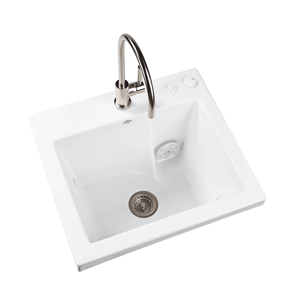 General Plumbing Supply DistributionMTI BathsBISCUIT UNDERMOUNT JENTLE JET LAUNDRY SINK-SMOOTH FRONT