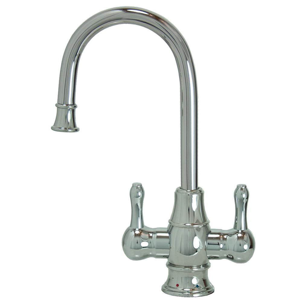 General Plumbing Supply DistributionMountain PlumbingHot & Cold Water Faucet with Traditional Curved Body & Curved Handles