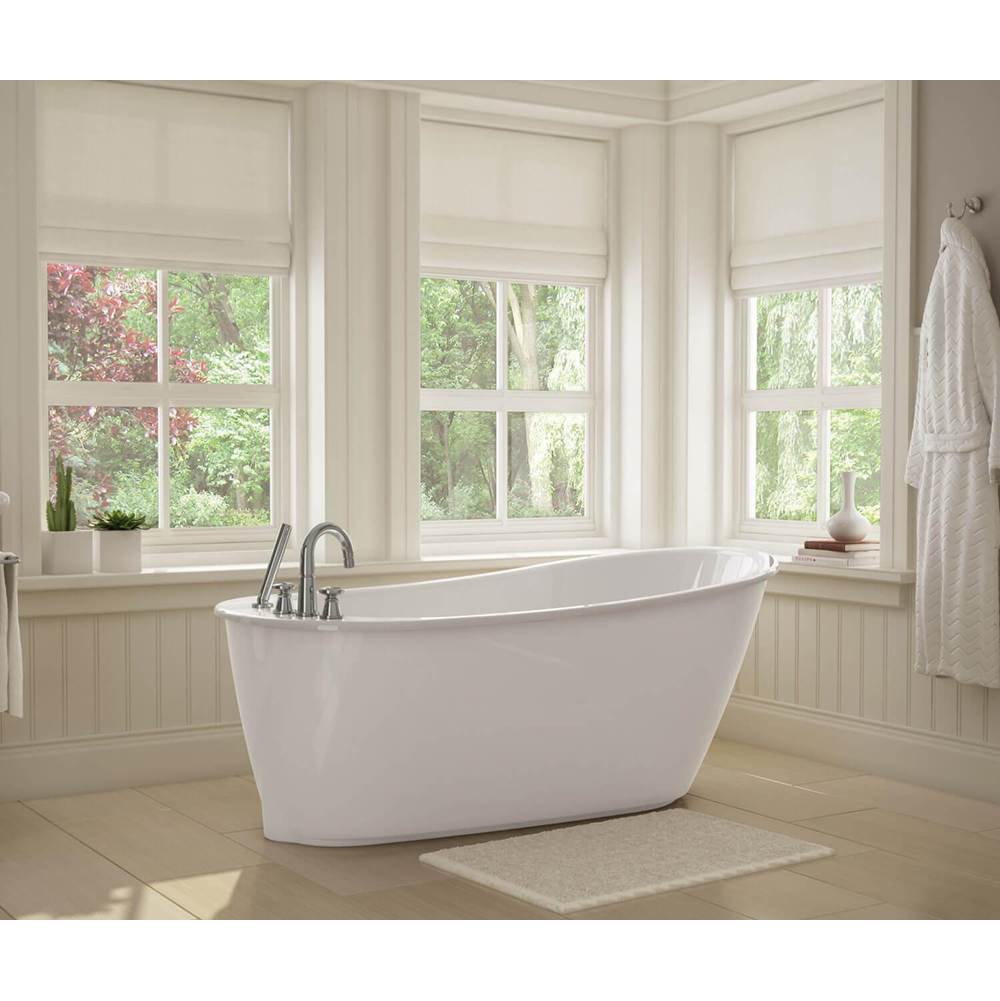 General Plumbing Supply DistributionMaaxSax 60 x 32 AcrylX Freestanding End Drain Bathtub in White with White Skirt