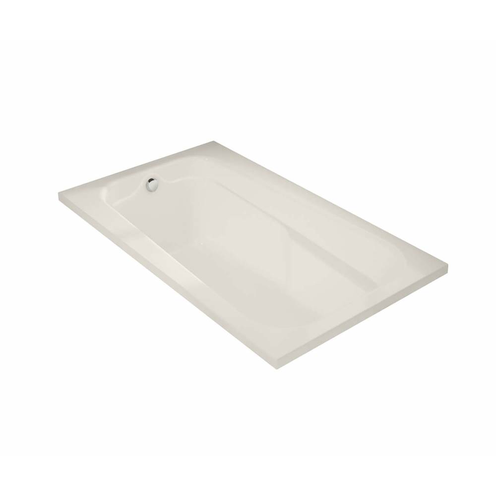 General Plumbing Supply DistributionMaaxTempest 60 x 36 Acrylic Alcove End Drain Aeroeffect Bathtub in Biscuit