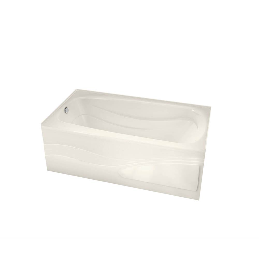 General Plumbing Supply DistributionMaaxTenderness 6032 Acrylic Alcove Left-Hand Drain Aeroeffect Bathtub in Biscuit