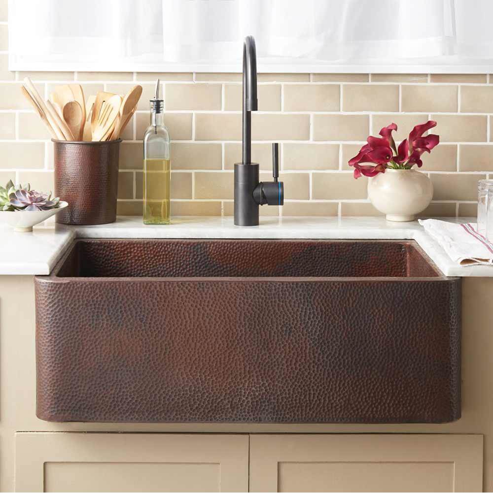 General Plumbing Supply DistributionNative TrailsFarmhouse 30 Kitchen SInk in Antique Copper
