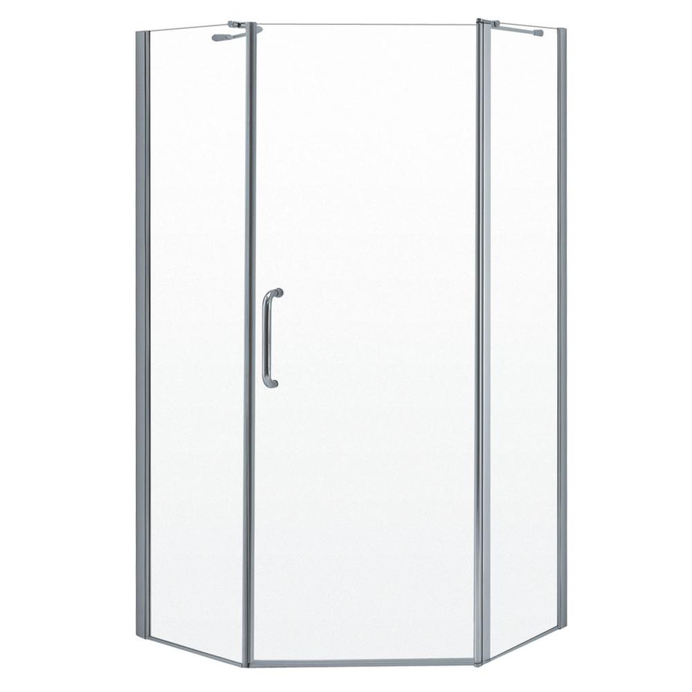 General Plumbing Supply DistributionNeptuneLAUZANNE shower door lateral pivot opening chr/cl