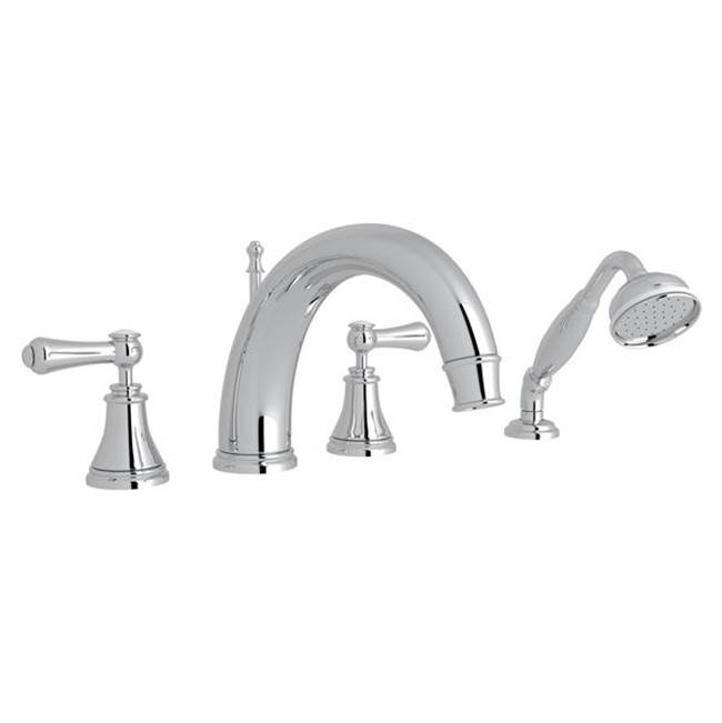 General Plumbing Supply DistributionRohlGeorgian Era™ 4-Hole Deck Mount Tub Filler With C-Spout