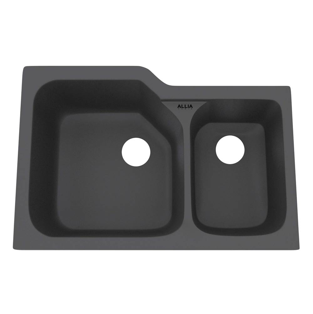 General Plumbing Supply DistributionRohlAllia™ 33'' Fireclay 2 Bowl Undermount Kitchen Sink