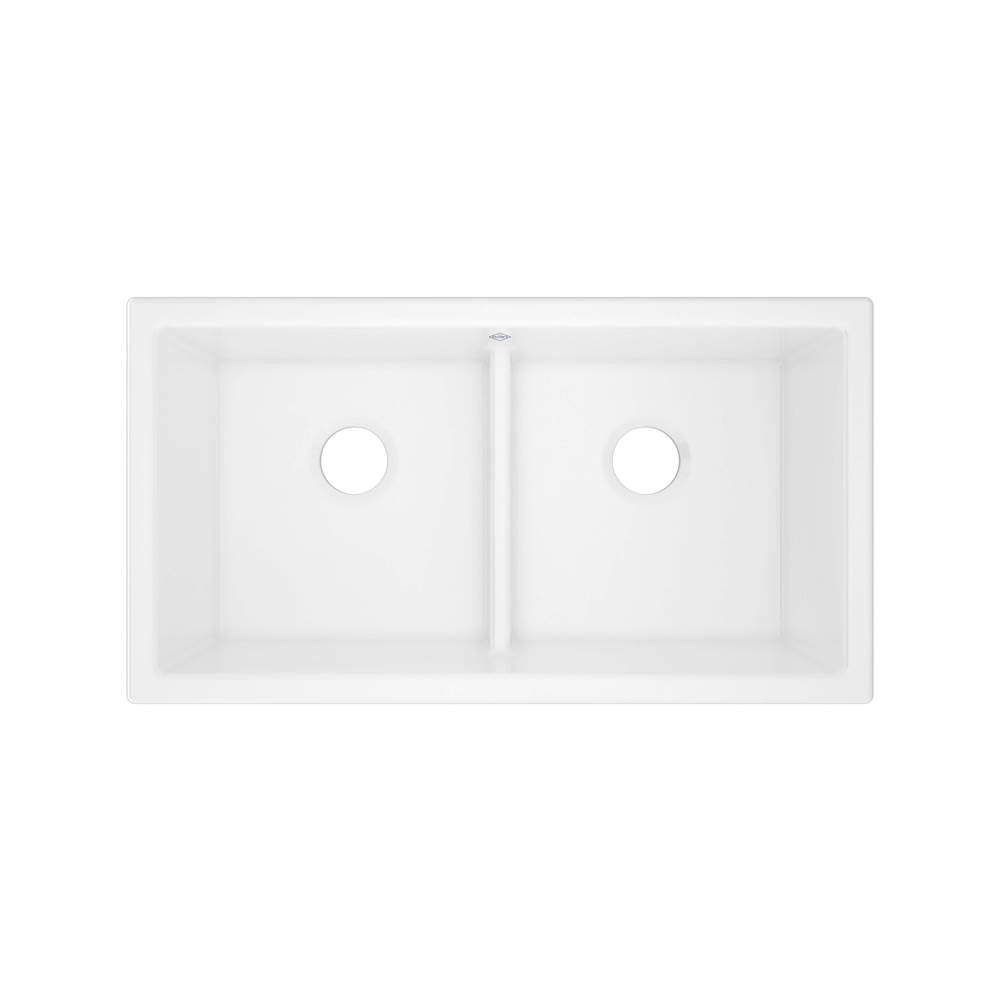 General Plumbing Supply DistributionRohlShaker™ 33'' Double Bowl Undermount Fireclay Kitchen Sink