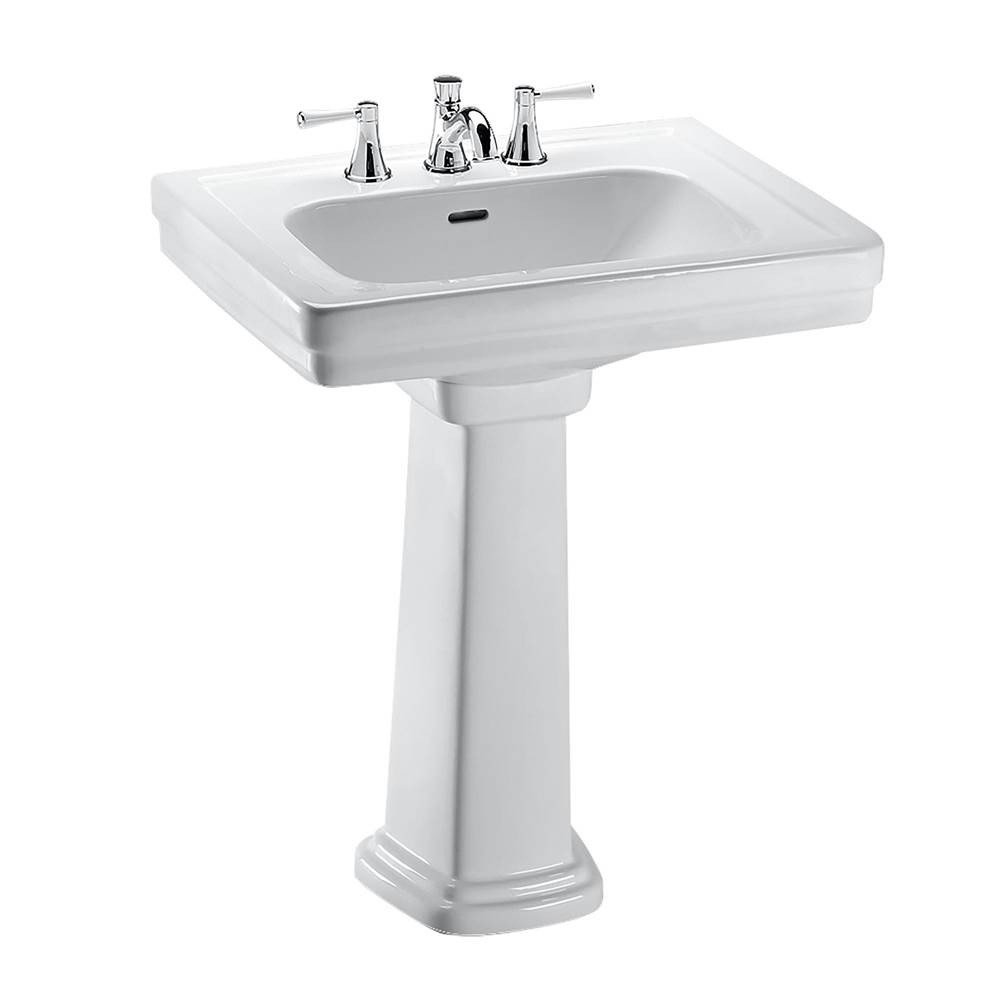General Plumbing Supply DistributionTOTOToto® Promenade® 24'' X 19-1/4'' Rectangular Pedestal Bathroom Sink For 8 Inch Center Faucets, Cotton White