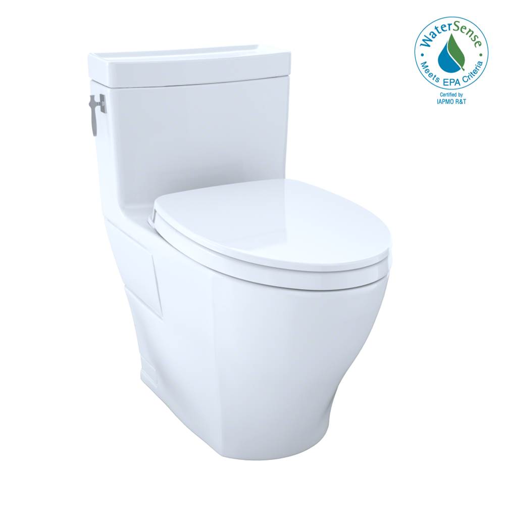 General Plumbing Supply DistributionTOTOToto Aimes Washlet+ One-Piece Elongated 1.28 Gpf Universal Height Skirted Toilet With Cefiontect, Cotton White