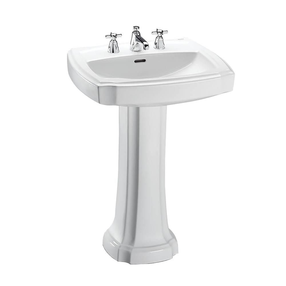 General Plumbing Supply DistributionTOTOToto® Guinevere® 27-1/8'' X 19-7/8'' Rectangular Pedestal Bathroom Sink For 8 Inch Center Faucets, Cotton White