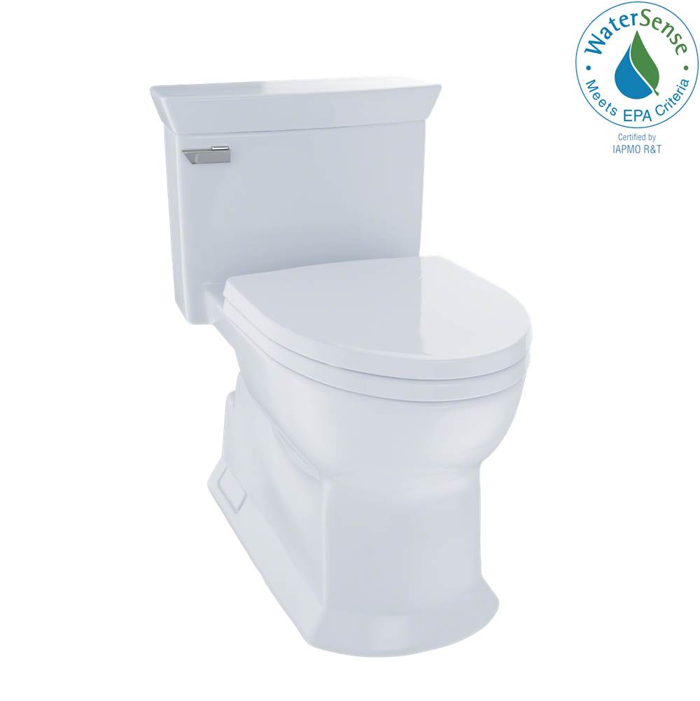 General Plumbing Supply DistributionTOTOToto® Eco Soirée® One Piece Elongated 1.28 Gpf Universal Height Skirted Toilet With Cefiontect, Cotton White