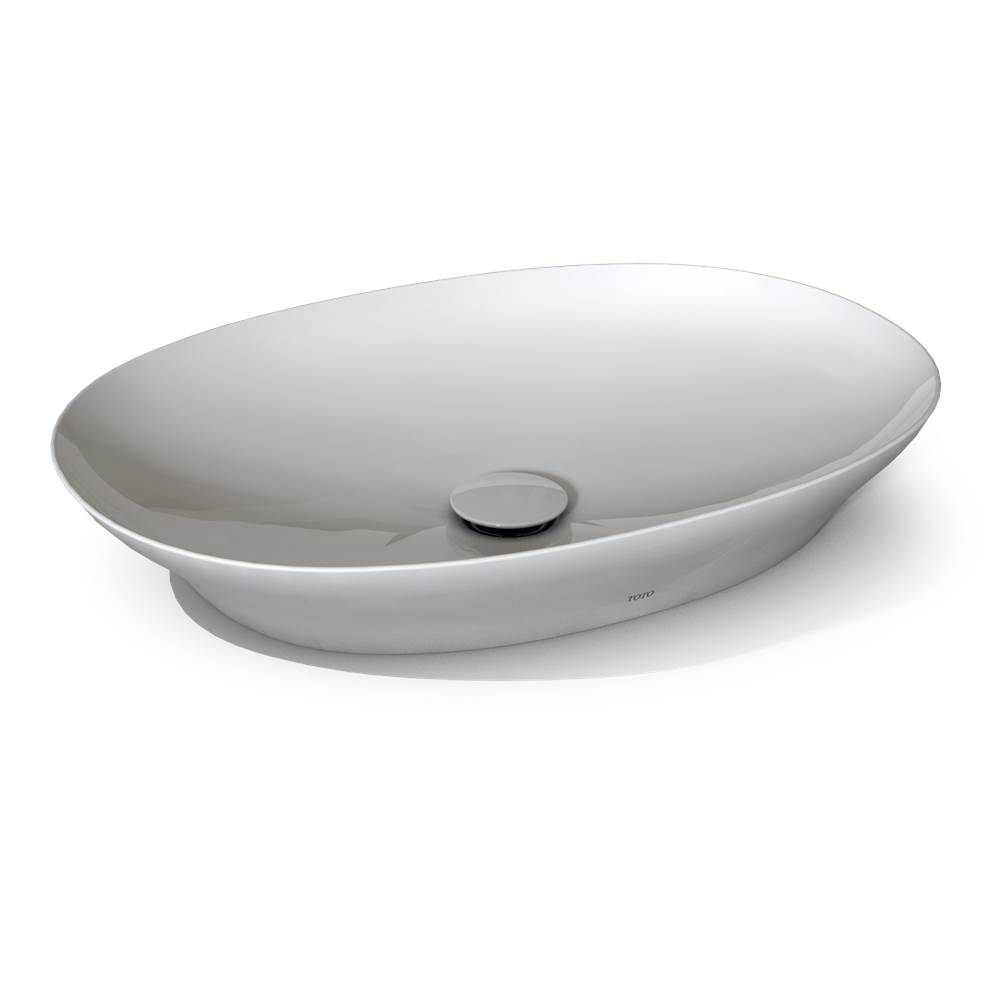 General Plumbing Supply DistributionTOTOToto® Kiwami® Oval 24 Inch Vessel Bathroom Sink With Cefiontect®, Clean Matte