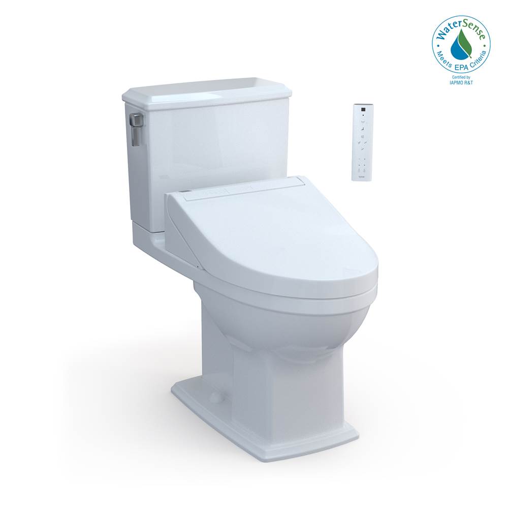 General Plumbing Supply DistributionTOTOToto® Washlet®+  Connelly® Two-Piece Elongated Dual Flush 1.28 And 0.9 Gpf Toilet And Washlet C5 Bidet Seat, Cotton White