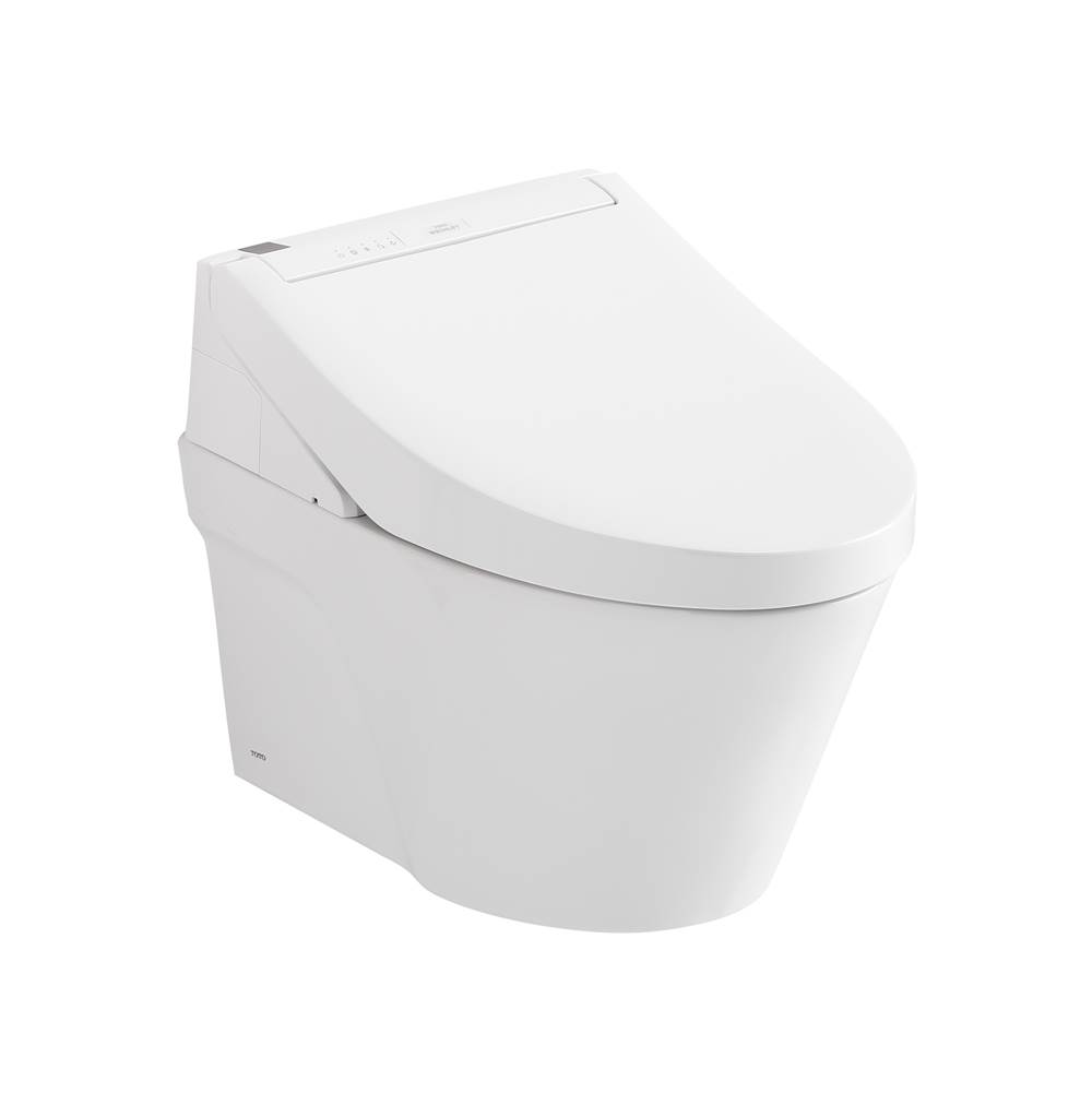 General Plumbing Supply DistributionTOTOToto® Washlet®+ Ap Wall-Hung Elongated Toilet And Washlet C5 And Duofit® In-Wall 0.9 And 1.28 Gpf Dual-Flush Tank System, Matte Silver