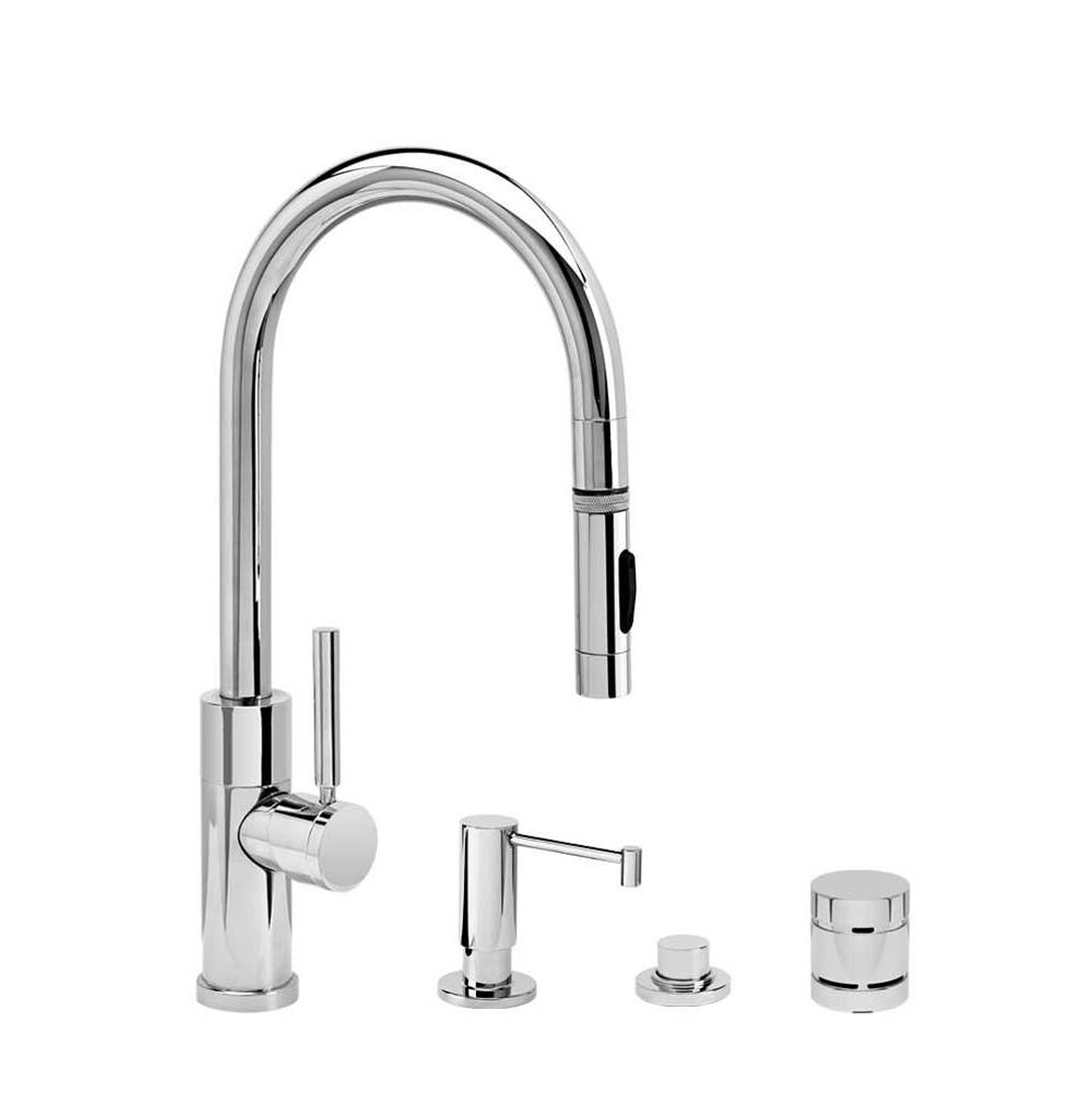 Waterstone Pull Down Bar Faucets Bar Sink Faucets item 9950-4-PB